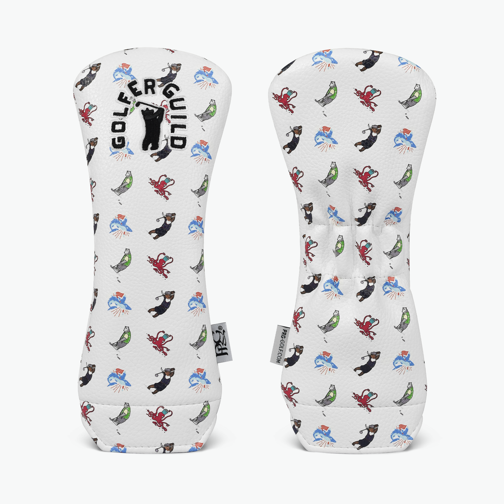 Golfer Guild Micro Print Headcover with golfing animal designs by Claesson & Vaun