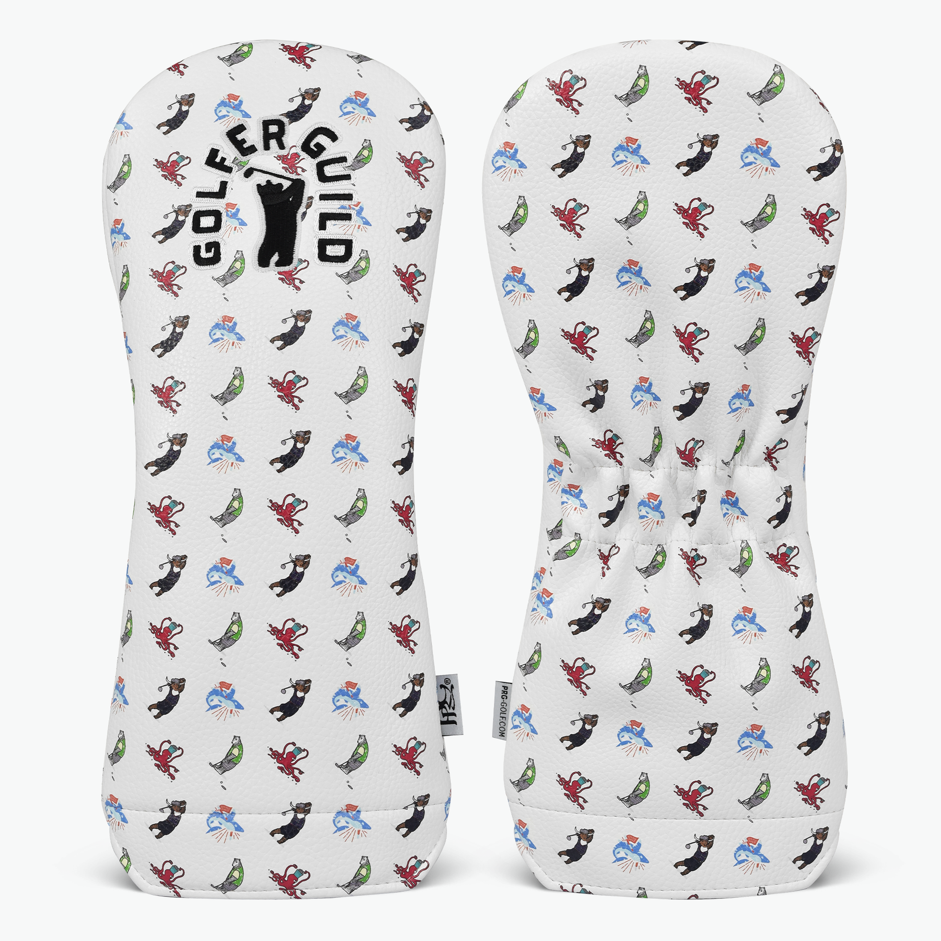 Golfer Guild Micro Print Headcover with golfing animal designs by Claesson & Vaun