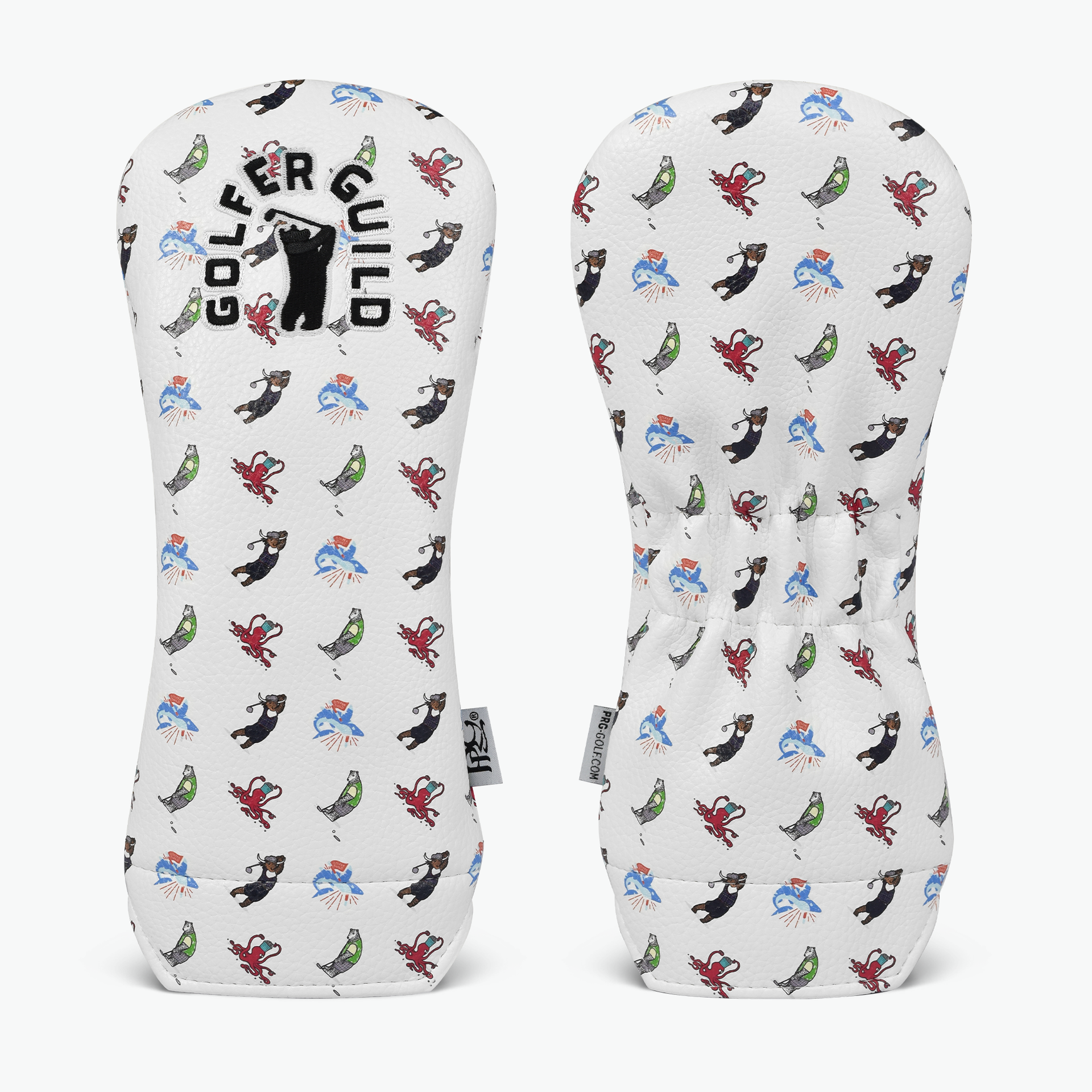 Golfer Guild Micro Print Headcover with golfing animal designs by Claesson & Vaun