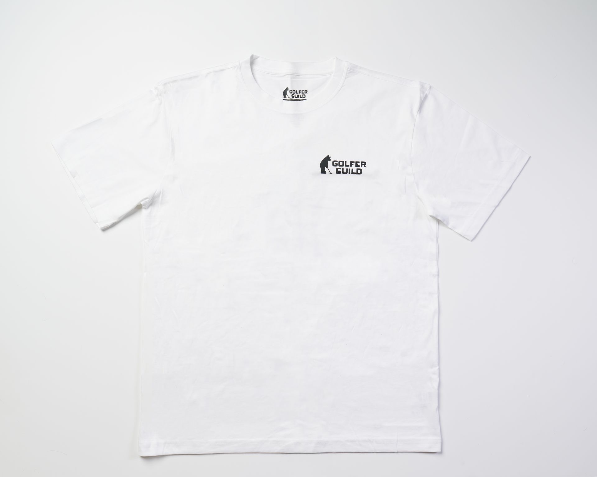 Golfer Guild SUPIMA® cotton Arctic Ace tee with polar bear golfing animal art by Jonas Claesson