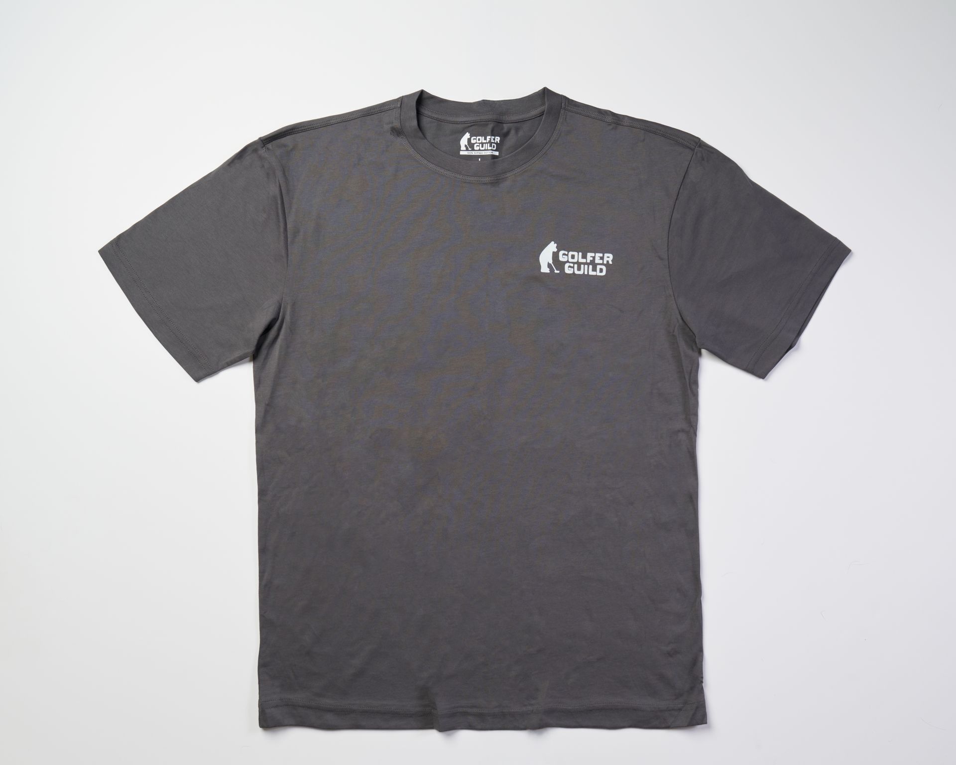 Golfer Guild SUPIMA® cotton Hawk-in-One tee with golfing animal hawk artwork by Zaine Vaun