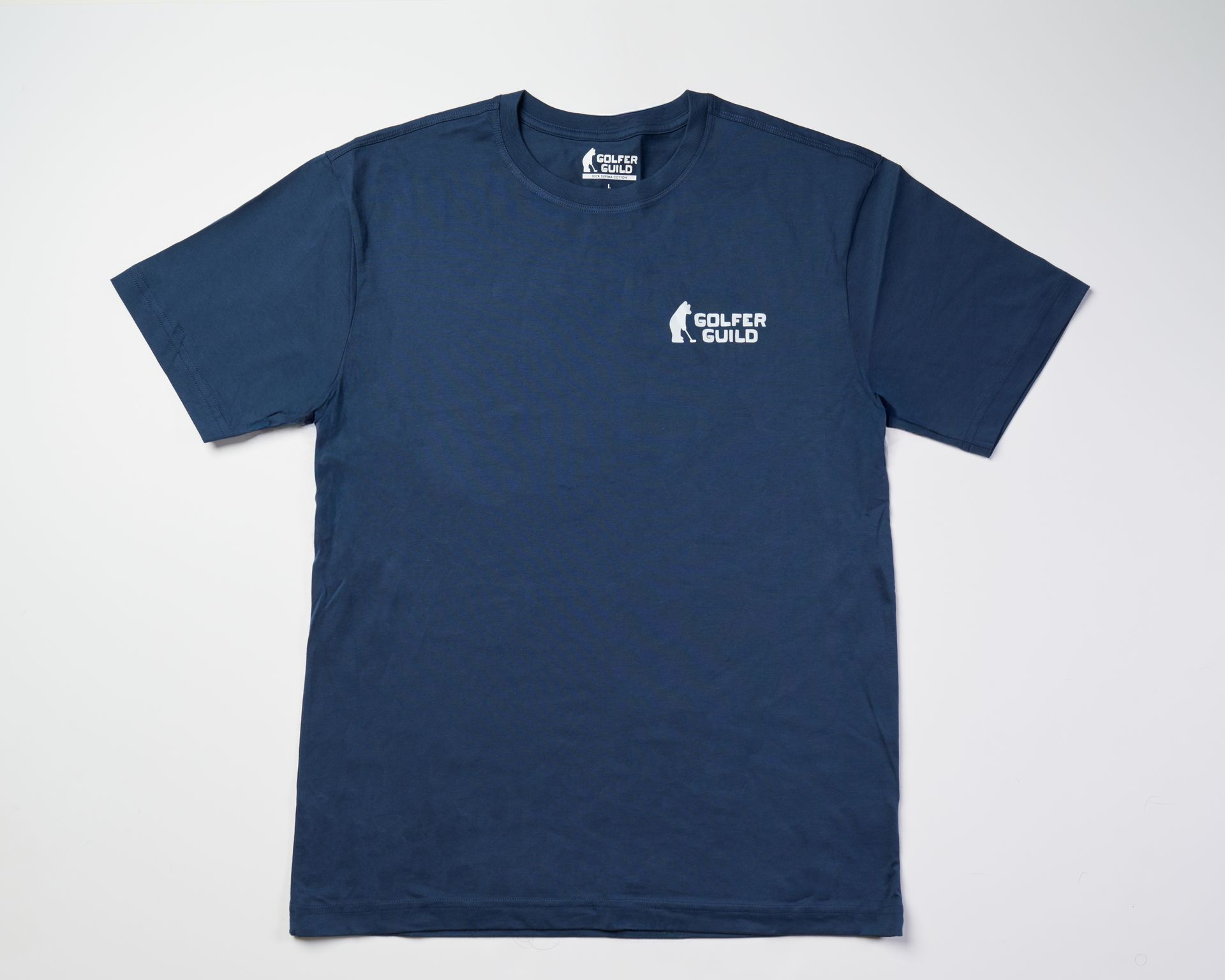 Golfer Guild SUPIMA® Kraken Caddie tee with golfing animal octopus design by Jonas Claesson.