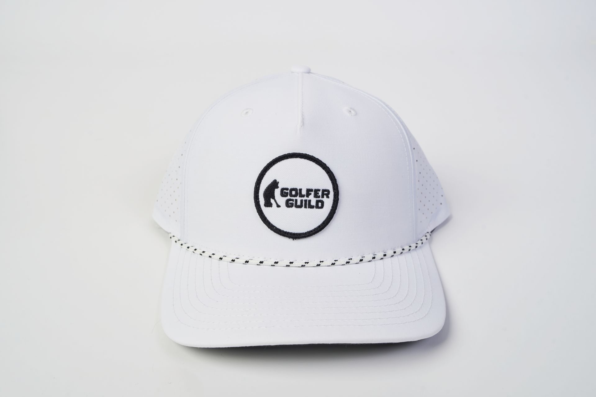 Golfer Guild Performance Rope Hat with signature golfing animal logo by Jonas Claesson.