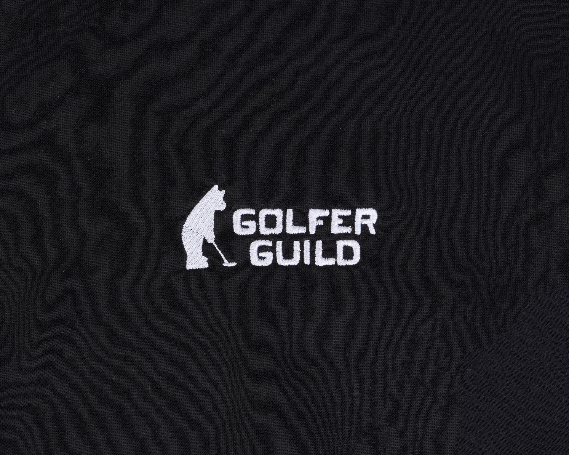 Golfer Guild Coziest Sweater featuring Jonas Claesson golfing animal artwork in soft cotton fleece