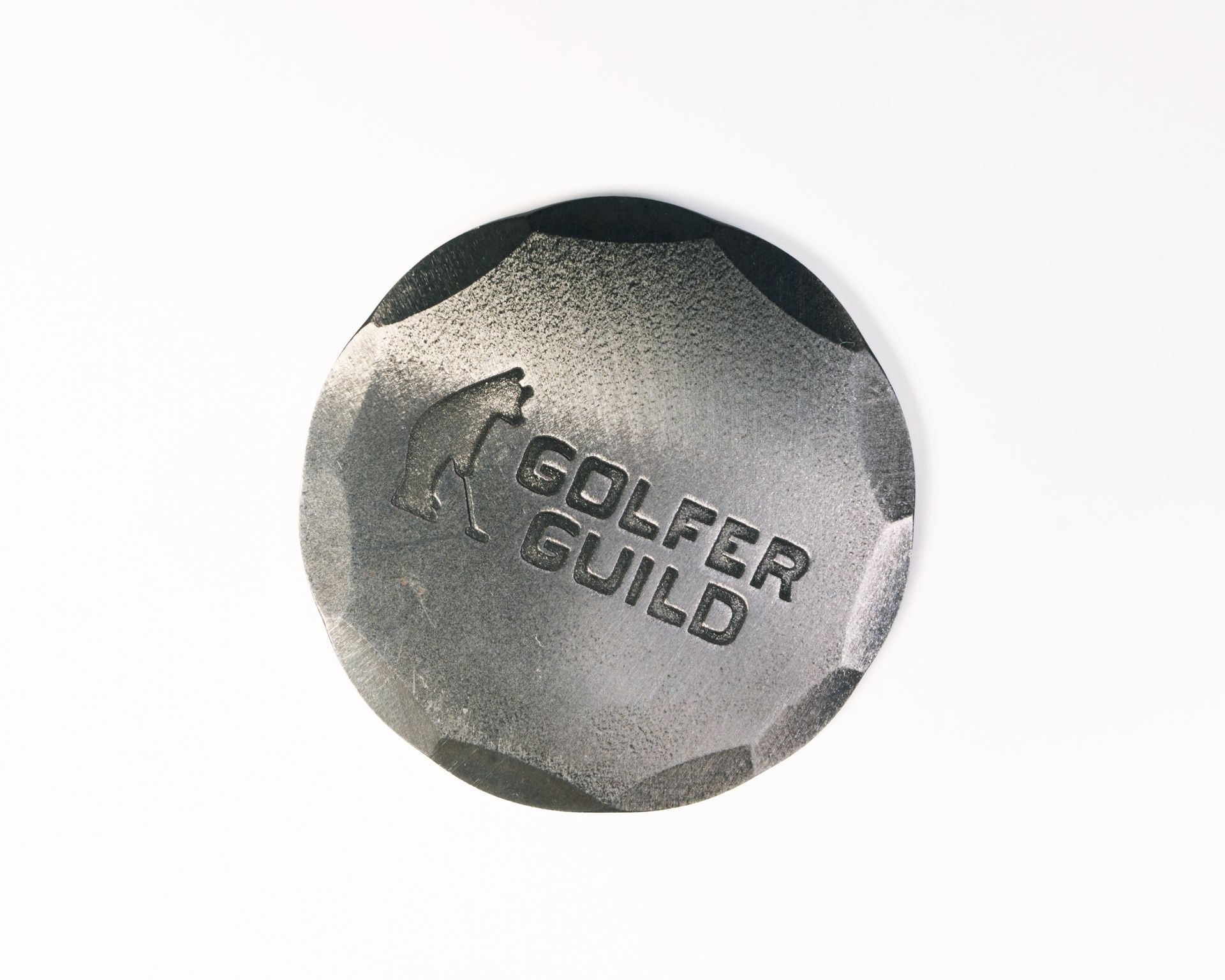 Golfer Guild Hand Forged® Ball Mark by SEAMUS GOLF featuring golfing animal logo by Jonas Claesson.