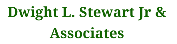 A logo for dwight l. stewart jr & associates