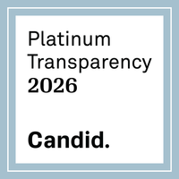 Candid Platinum Transparency 2026 logo. White text on light blue background, in a square with a blue border.