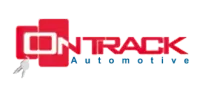 Logo for Demo Auto Repair: text with a gear icon, red and navy colors.