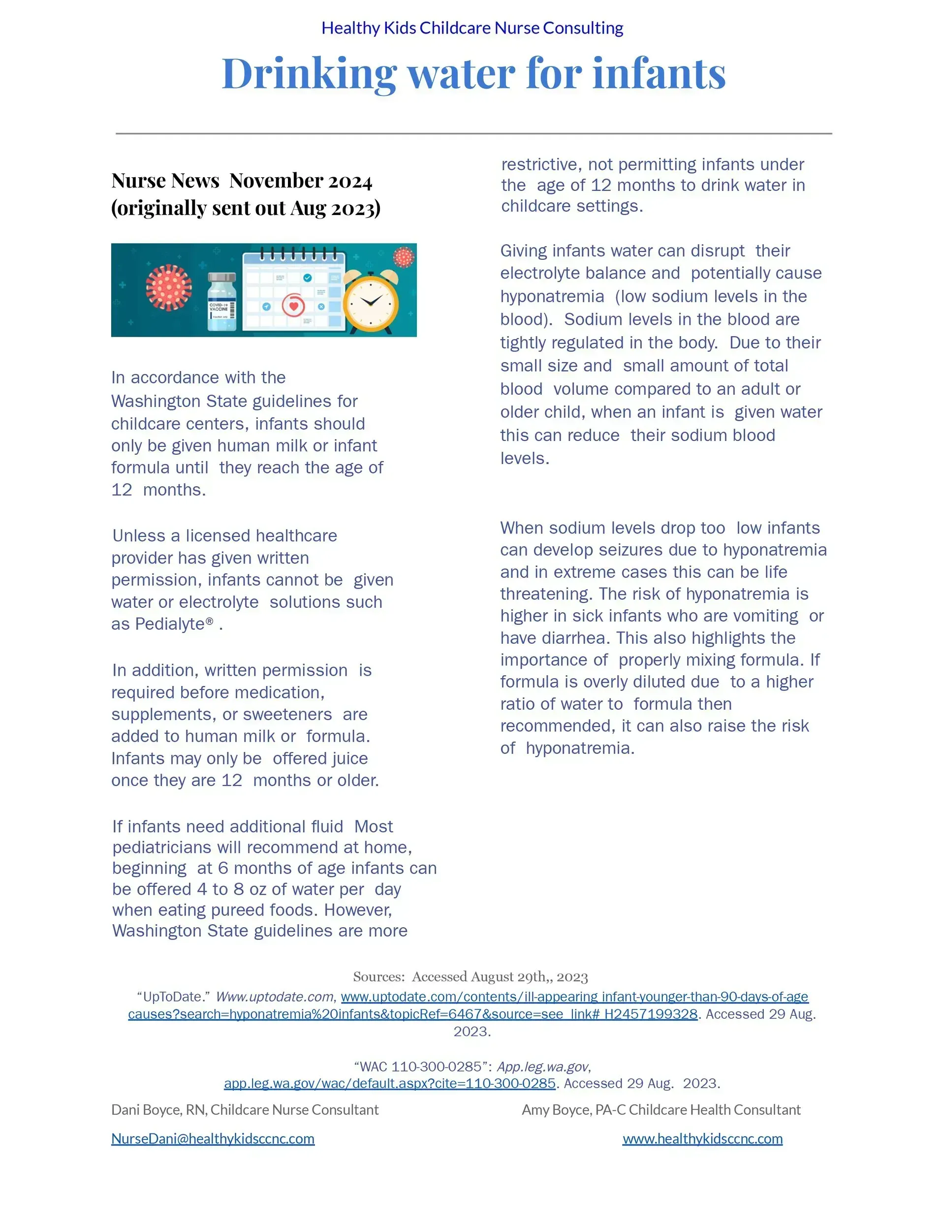 Fact sheet titled 