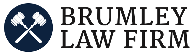 Brumley Law Firm logo that is black and white
