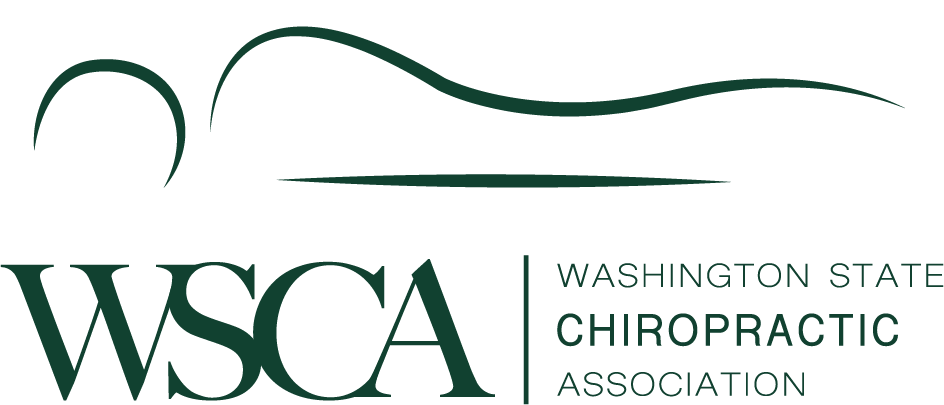 The logo for the washington state chiropractic association