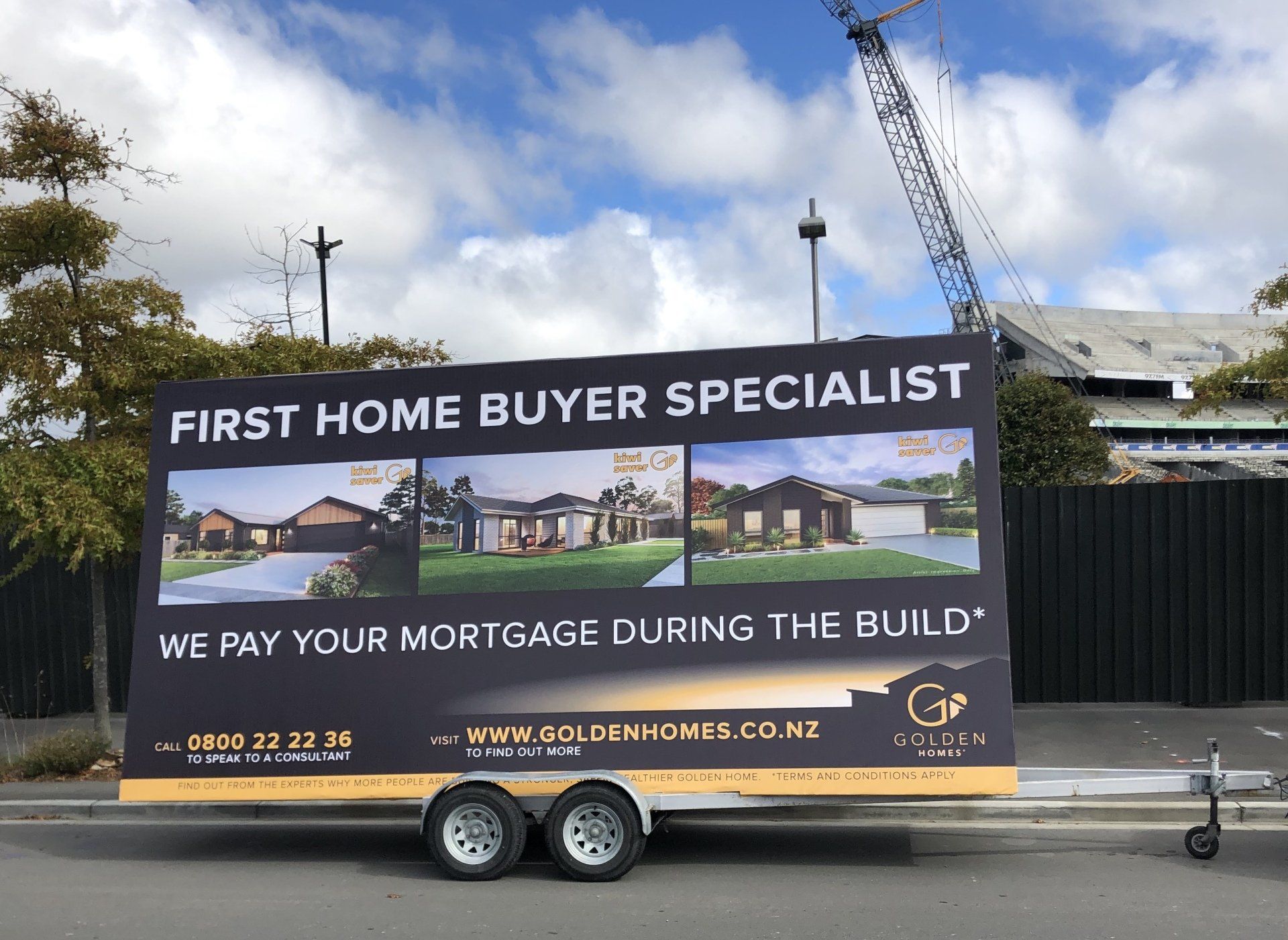 Transform Graphics Golden Homes Billboard