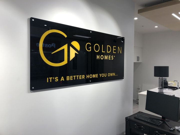 Golden Homes signage by Transform Graphics