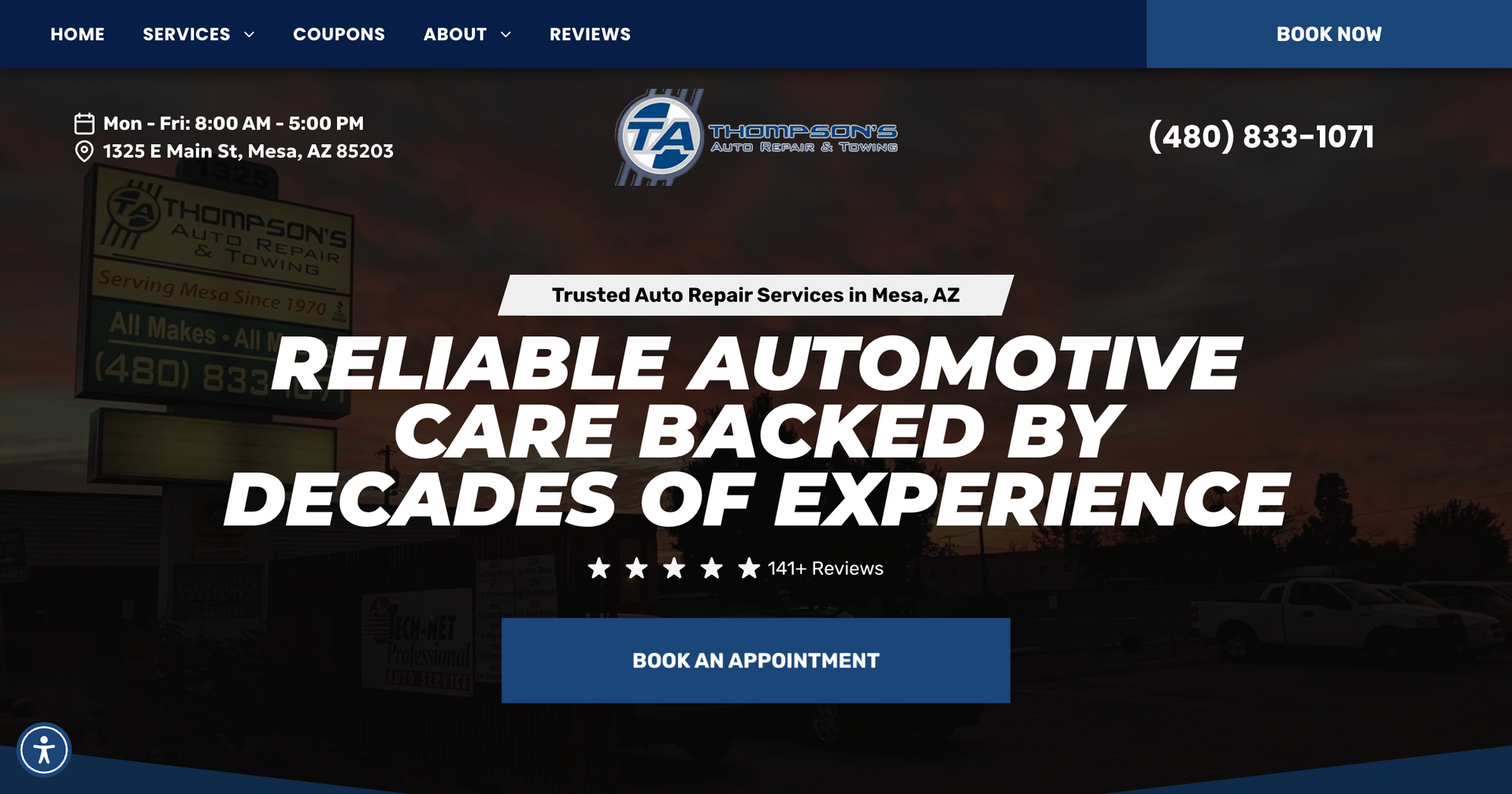 Thompson's Auto Repair & Towing logo