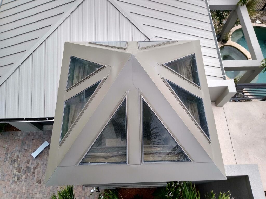 Complex metal roofing