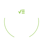 Green checkmark and stacked lines above two curved lines.