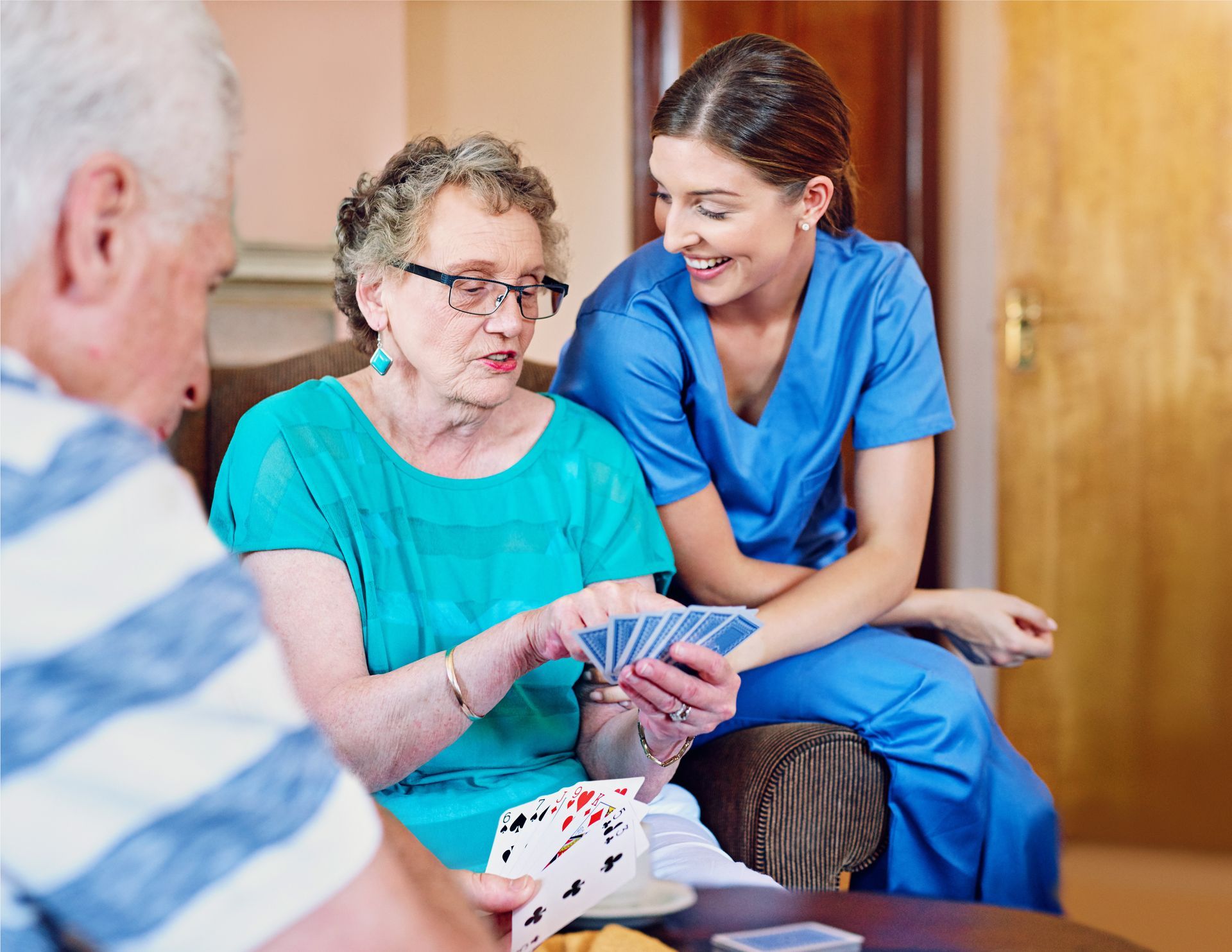 Caregiver Assist Senior Woman – Beaver Falls, PA – Cambridge Village Caregiver Assist Senior Woman – Beaver Falls, PA – Cambridge Village