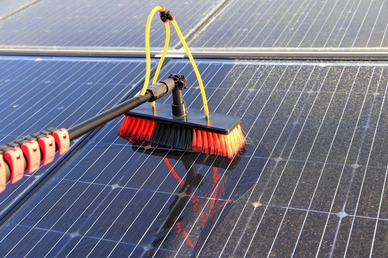 solar panel cleaning
