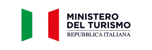 Logo of the Italian Ministry of Tourism with text “MINISTERO DEL TURISMO REPUBBLICA ITALIANA”