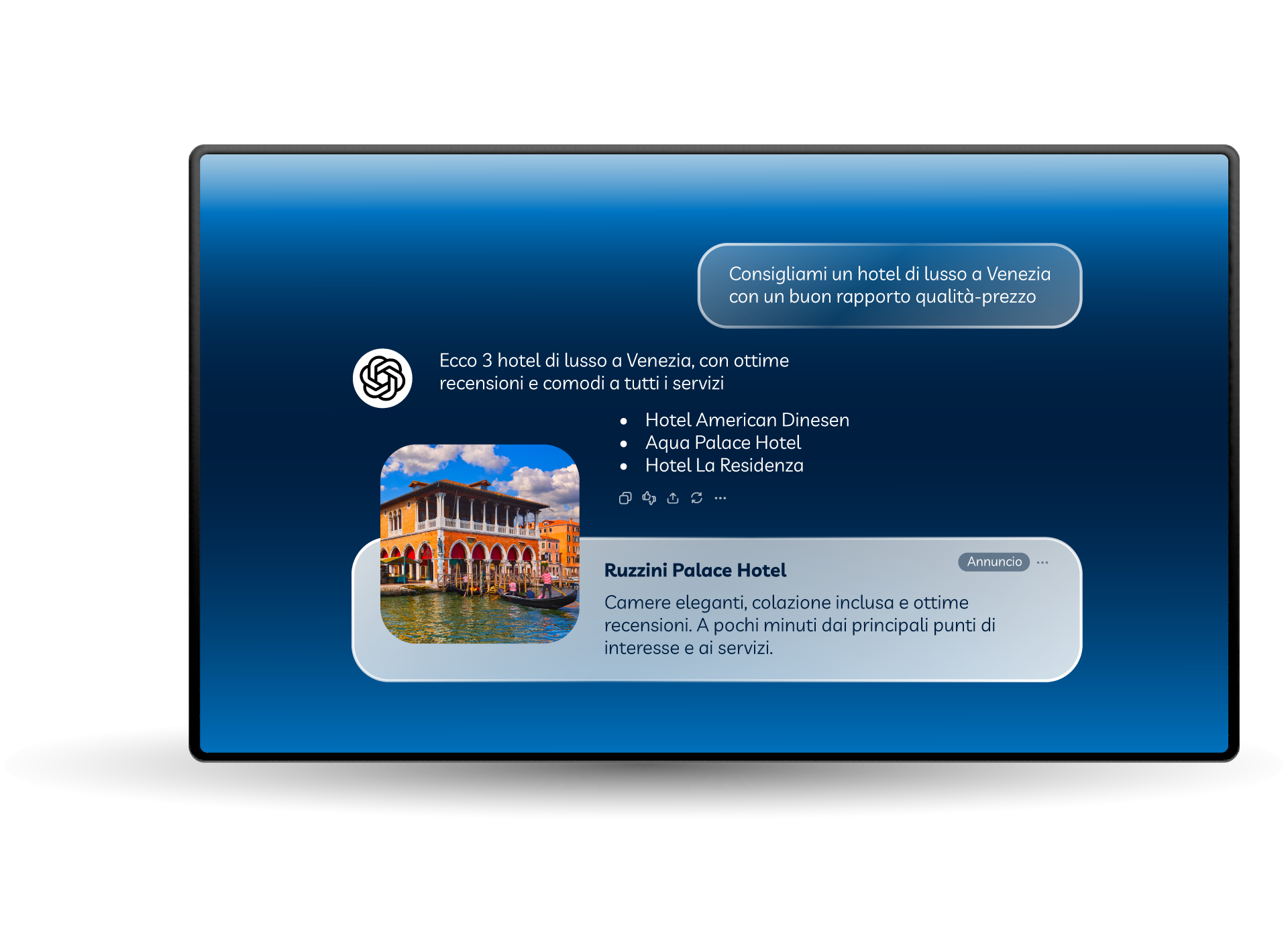 Risultati della ricerca Google per Aqua Palace Hotel su desktop e dispositivi mobili.