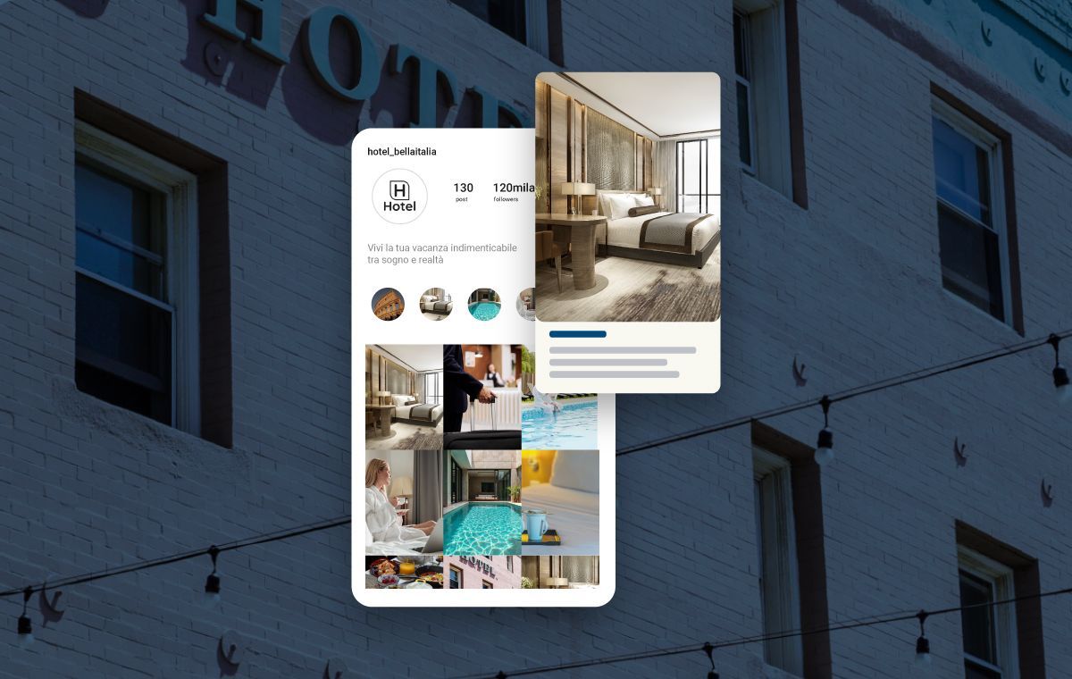 esempio di post da gestione organica dei social media per hotel a cura di Nozio