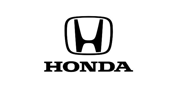Honda logo in black with stylized H emblem