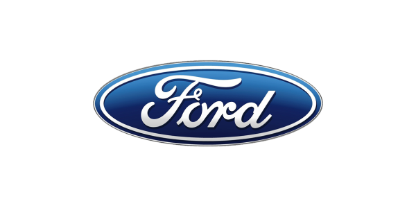Ford blue oval logo with white script text