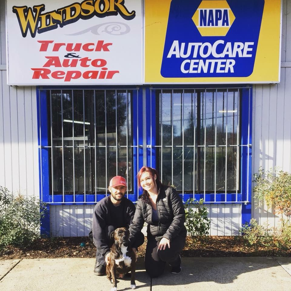 our team in front of shop | Windsor Truck and Auto