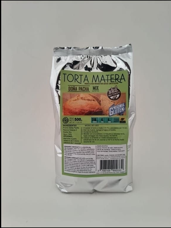 Una bolsa plateada de mezcla