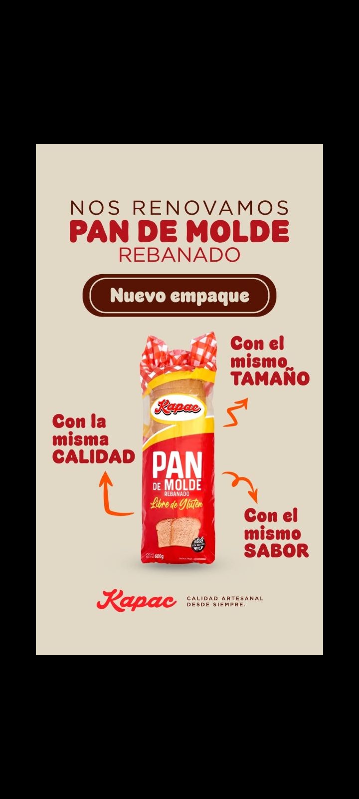 Kapac Pan de Molde en Fetas
