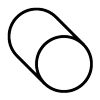 A black and white drawing of a circle on a white background. A black and white drawing of a circle on a white background.