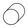 A black and white drawing of a circle on a white background. A black and white drawing of a circle on a white background.