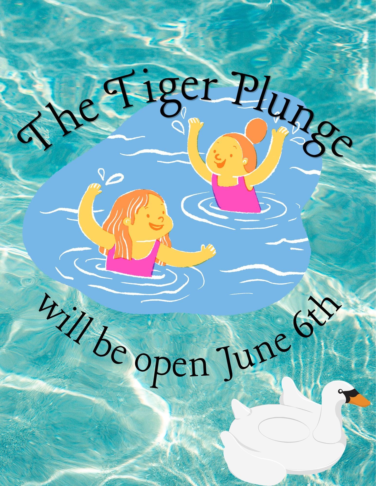 children playing in a swimming pool