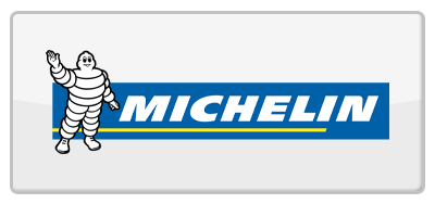 a michelin logo on a white background