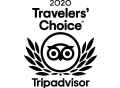 Gezginlerin tercihi tripadvisor için siyah beyaz bir logo.