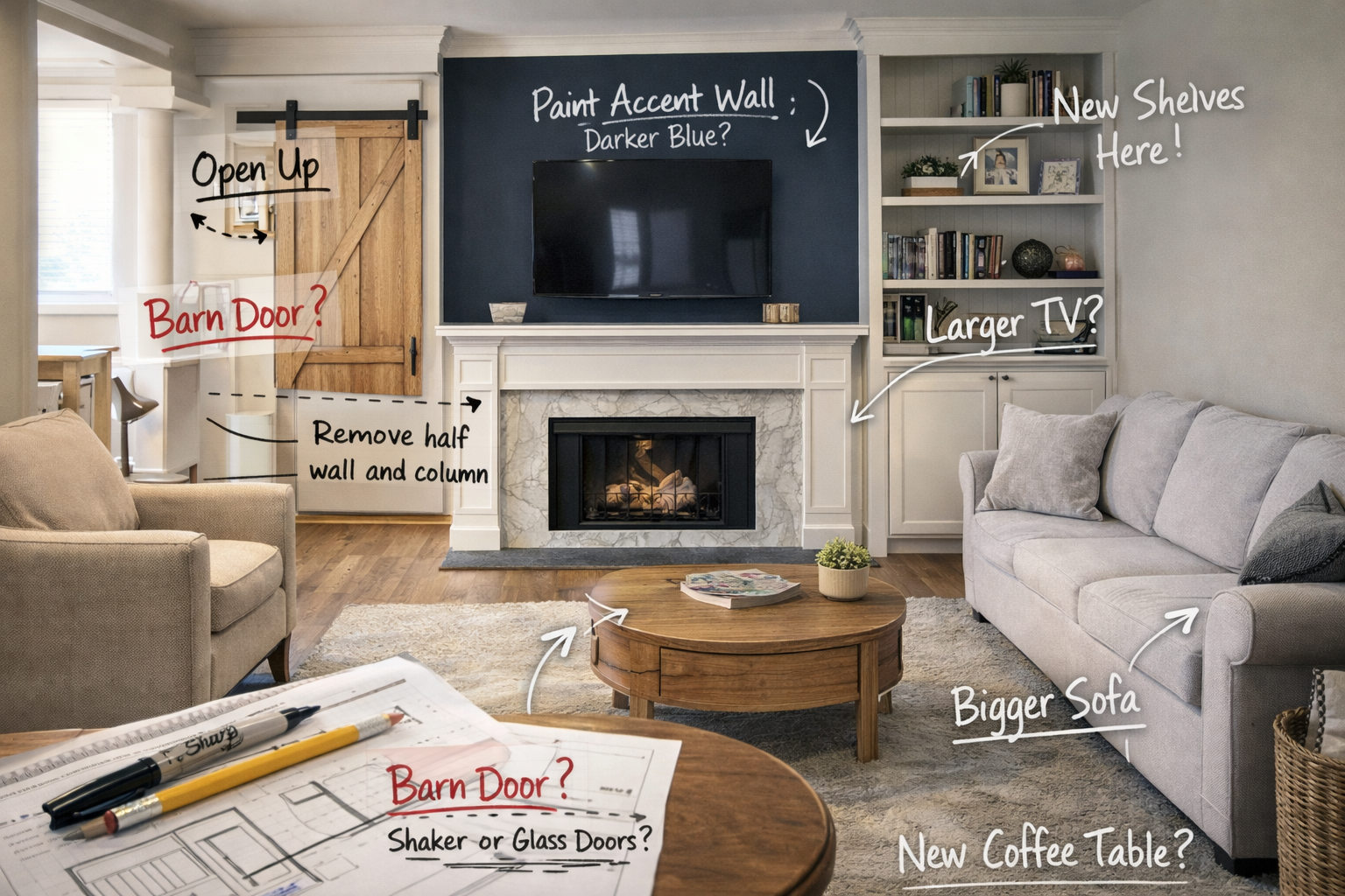 Focused design and styling for select spaces.