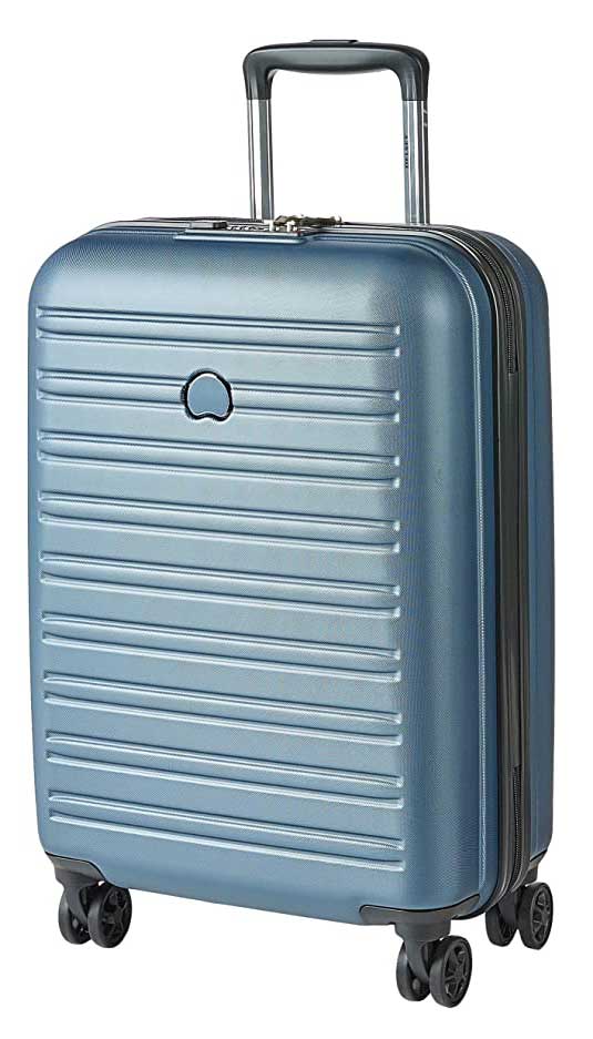 valise rigide bleu