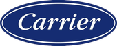 Carrier logo in a blue oval with white text.