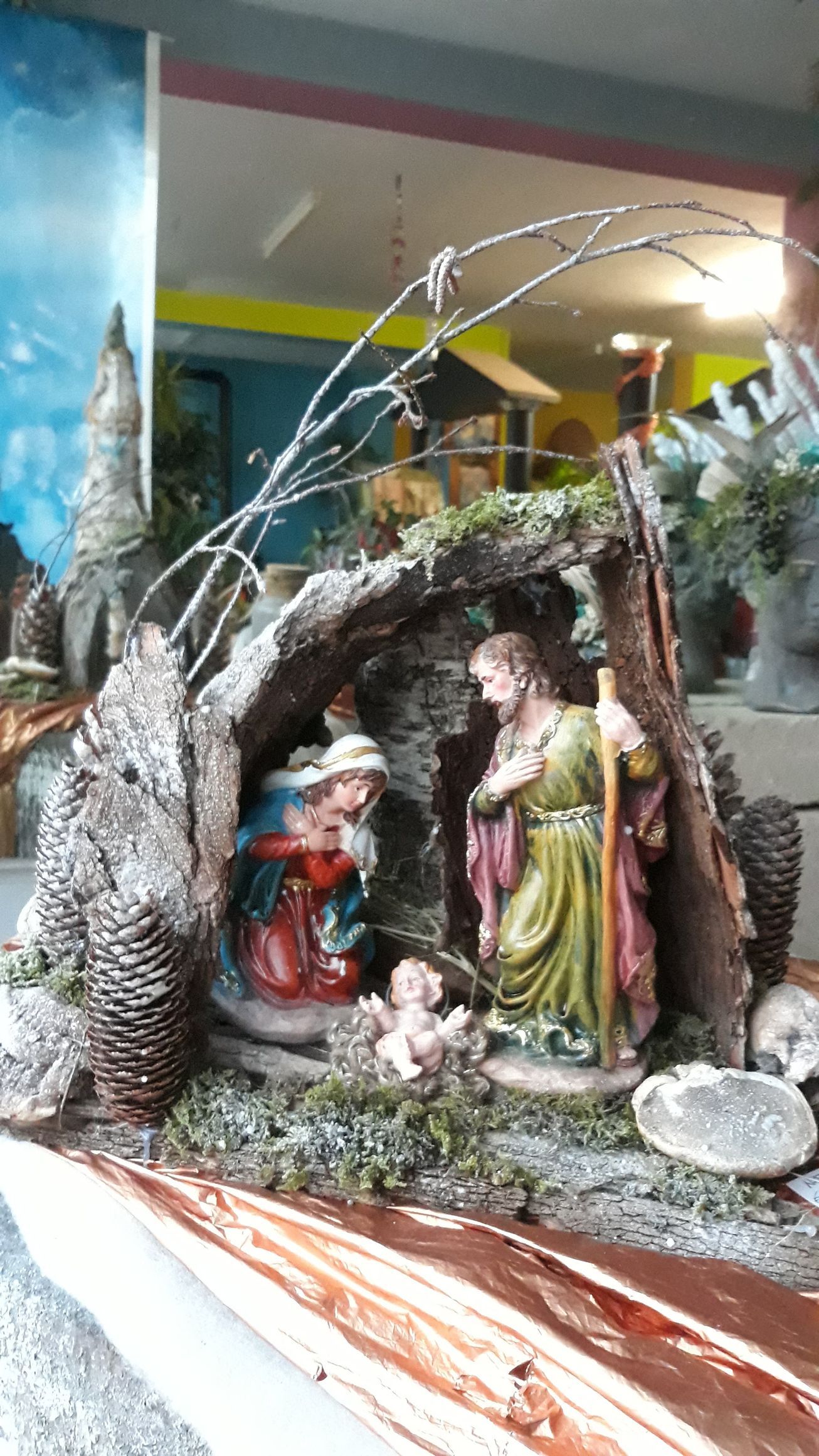presepe con statue classiche