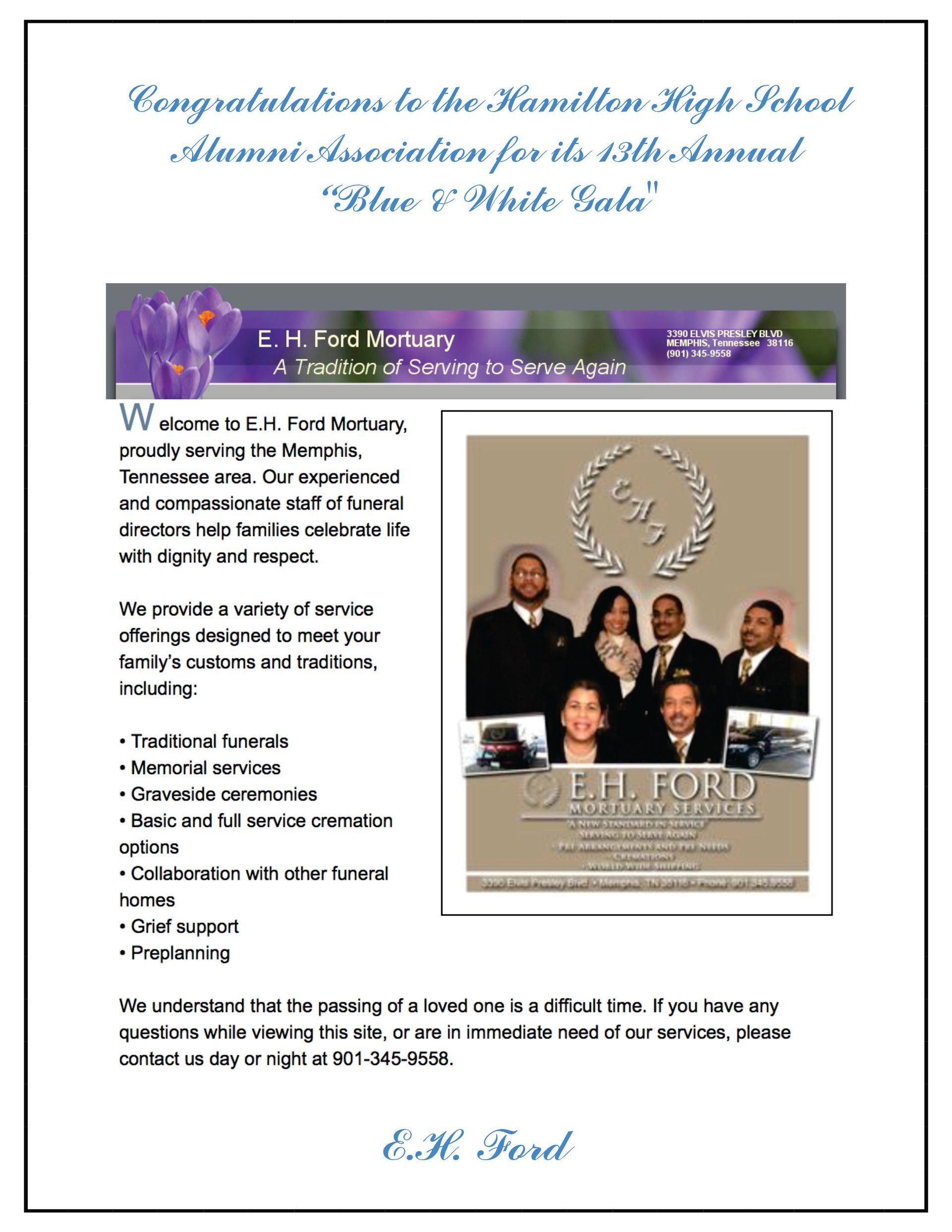 Flyer: Congratulations to the Murrill High School Alumni Association for its 15th Annual 