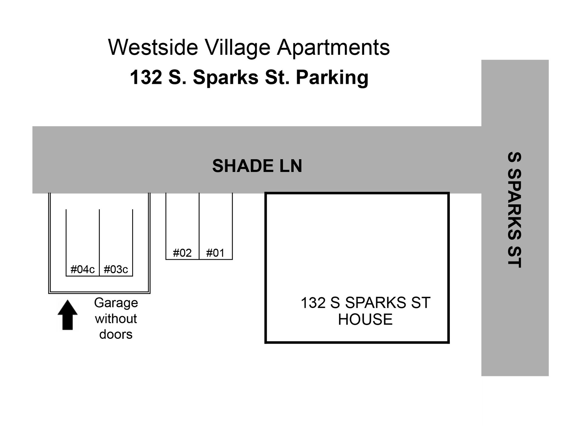 south sparks parking  map
