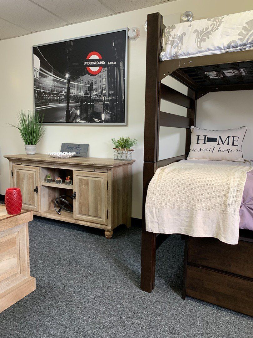 Living room with bunk beds