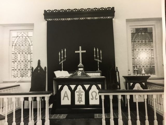 Interior of St. George's after 1957