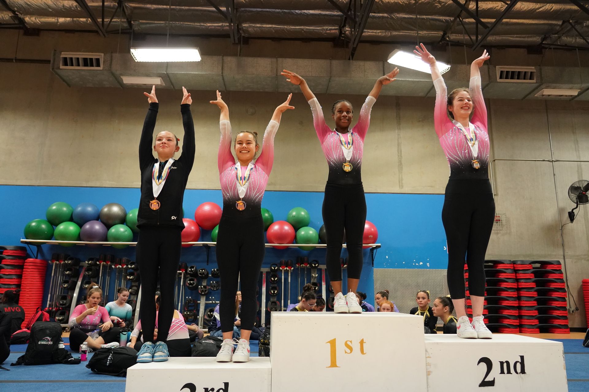 girl on a balance beam
