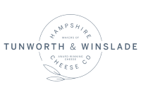 Tunworth & Winslade logo with Hampshire Cheese text in a circular gray design