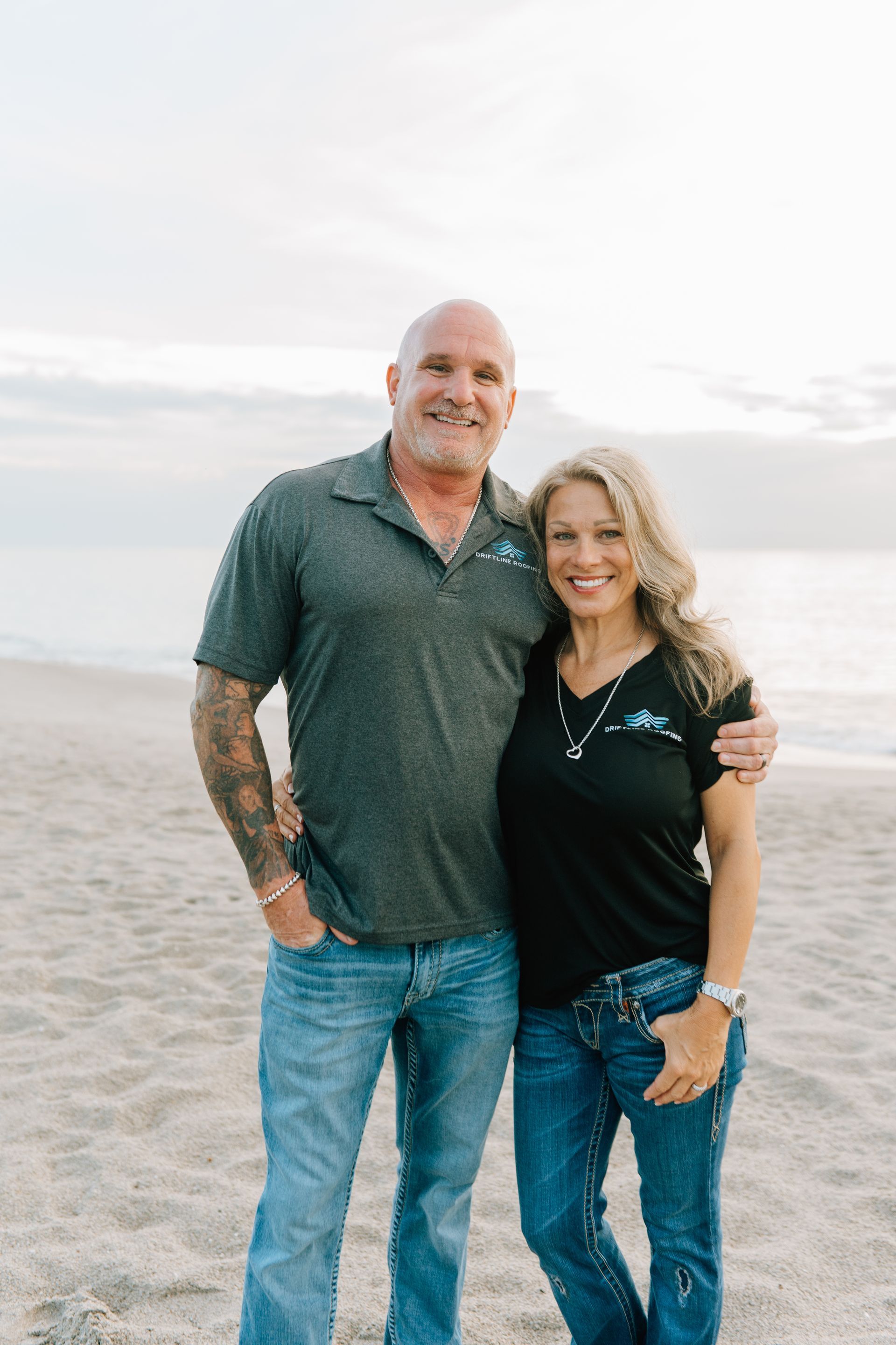 Matt Werner and Jodie Werner, partners at Driftline Roofing