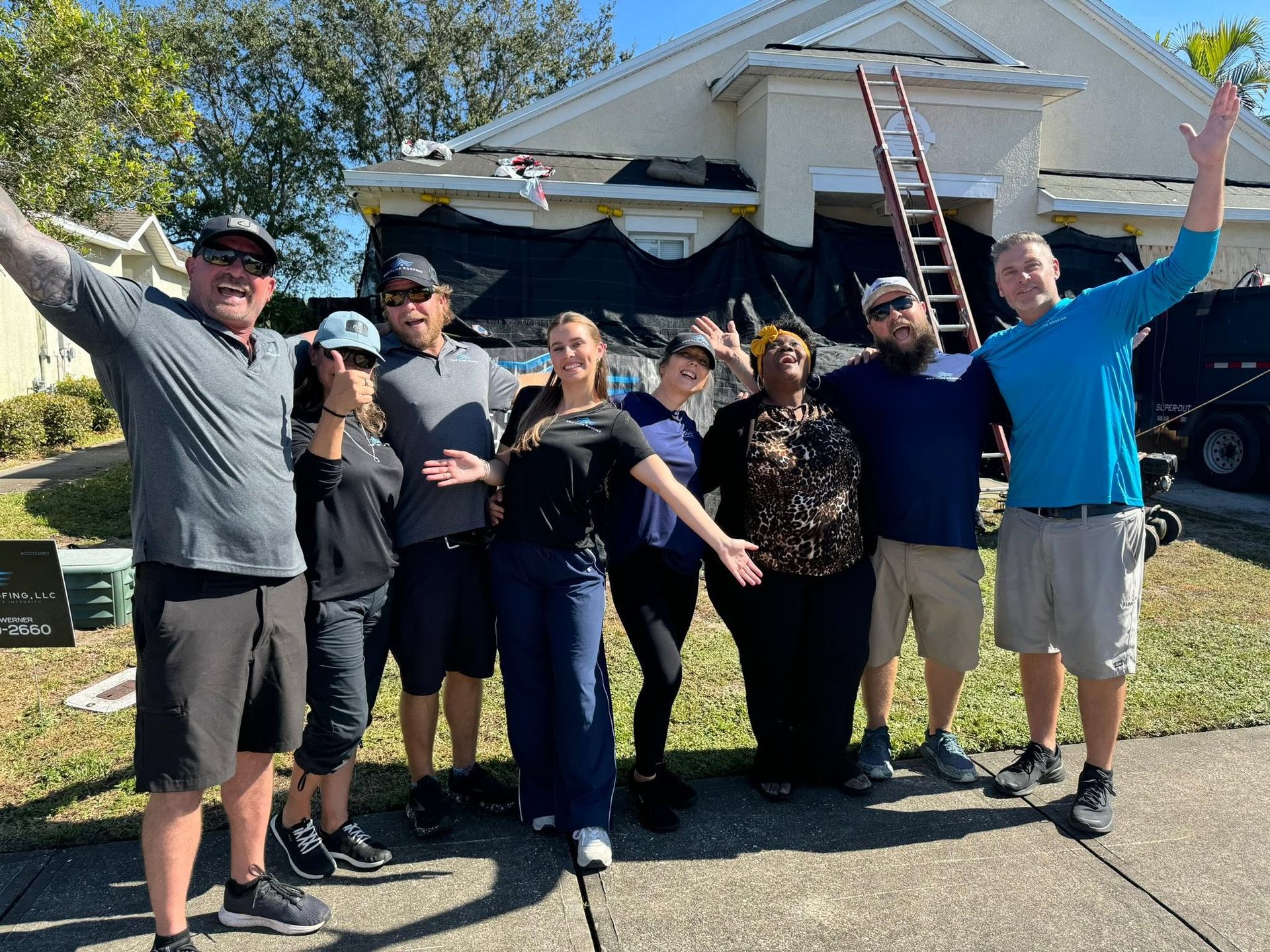 Driftline Roofing annual roof giveaway recipient and community project