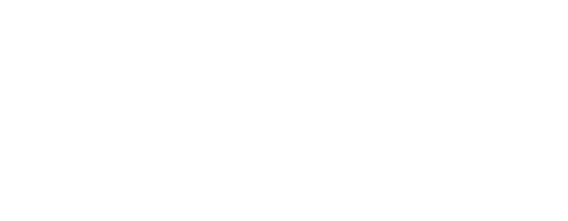 A white logo of a stylized flame.