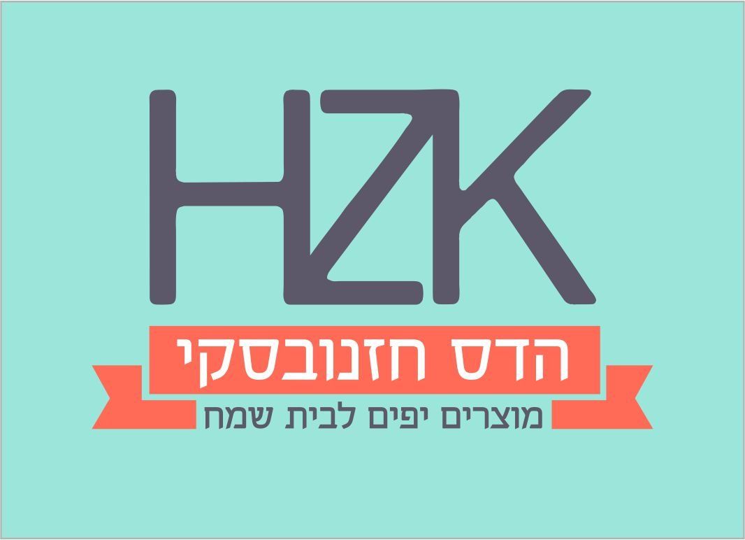 לוגו שאומר hzk על רקע כחול