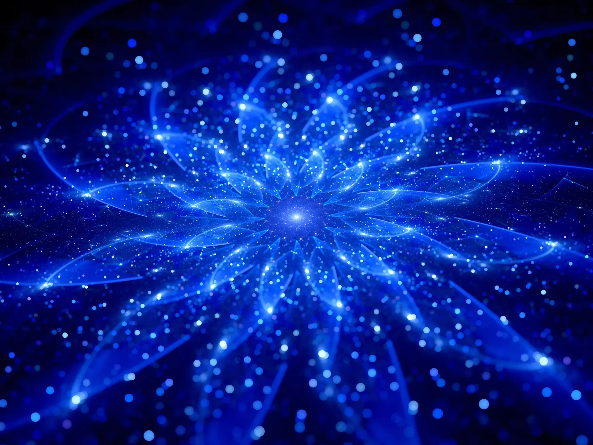 It looks like a flower that is glowing in the dark.